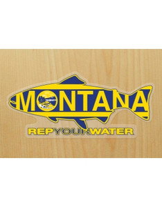 RepYourWater Montana Flag Sticker in One Color